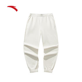 安踏加绒运动卫裤女士冬季宽松休闲束脚裤百搭纯棉长裤162548313