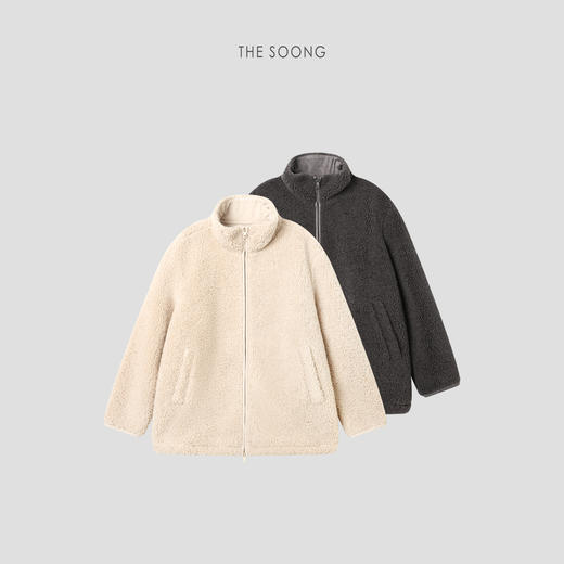 THESOONG"糯绒暖冬"经典摇粒绒软糯锁温松弛感立领外套HBWT7696 商品图9