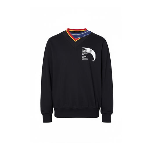 kolor Cut&sew 不规则拼接V领套头卫衣 商品图4