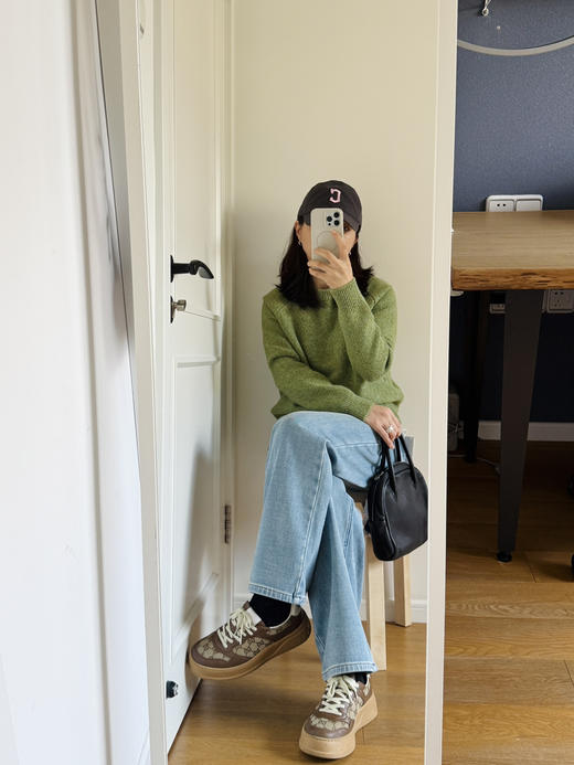 25秋冬--长腿磨毛直筒四面弹高腰牛仔裤【包邮+三天无理由退换】 商品图3