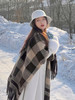 【百图lulu定制】【冬季恋歌围巾】   格纹磨毛 围巾  冬日氛围感拉满 商品缩略图12