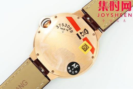 AF卡地亚蓝气球系列 蓝气球40系列男款 新尺寸40mm 罗马面 玫金白盘 男士腕表 商品图5