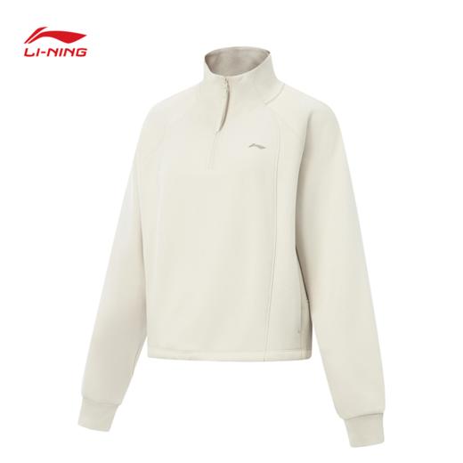 李宁女子加绒保暖锁温干爽宽松套头卫衣AWDV946 商品图3
