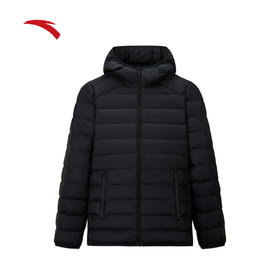 安踏防泼水轻薄排骨羽绒服女士冬季新款连帽内胆衣外套162547901