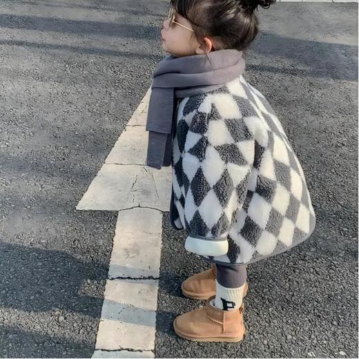 SACHA 羊皮毛一体儿童雪地靴时尚百搭加绒加厚保暖防滑靴子 商品图1