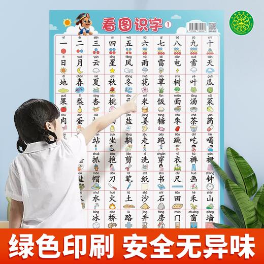 【斗半匠】看图识字挂图3-6岁幼小衔接大字注音趣味图文识字贴合教材 商品图4