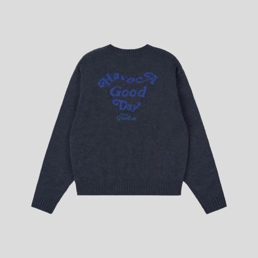 GOODBAI 'HAVE A GOOD DAY'后背印花毛衣 商品图4