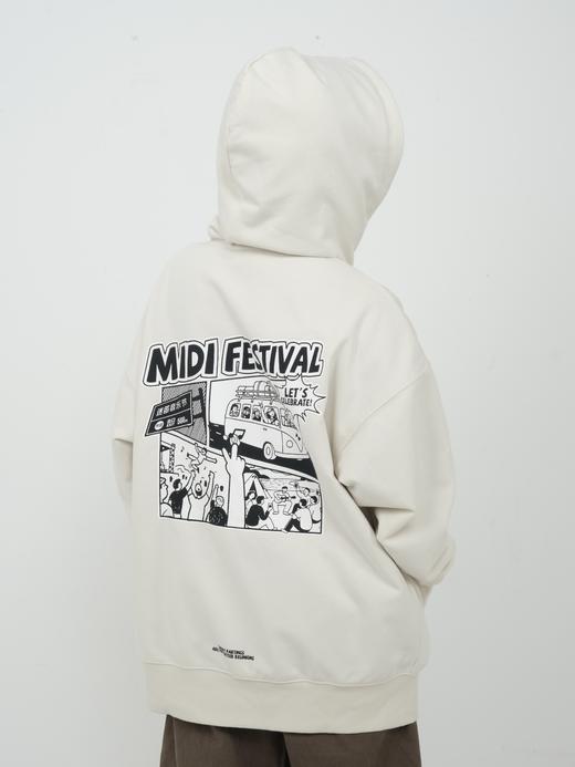 迷笛节日主题拉链卫衣 商品图4