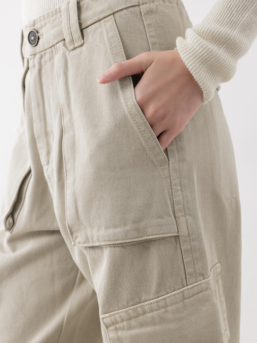 COCO ZONE"追风者“美式宽松口袋设计工装裤显瘦百搭直筒裤24C10318 商品图5