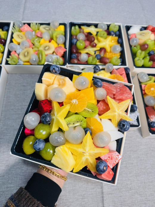 七彩果切盒-精美木盒 商品图1