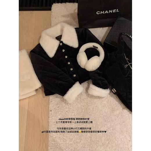 金蘑菇菇 骑士精神/ chan*l 24N滑雪系列•丝绒小棉服 商品图1