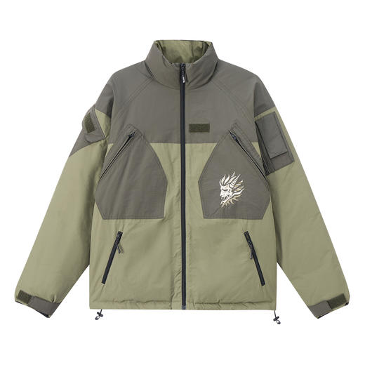 ONIARAI/鬼洗25秋冬新品多口袋工装拼色立领棉服外套男式 B340243 商品图4