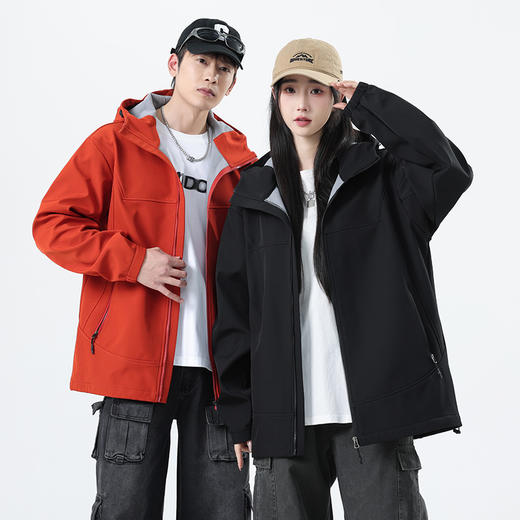 鸟家同款面料！！【Schenvega--软壳机能冲锋夹克】防水防风、防油防污、抗寒保暖、防刮轻便、不挑年龄、不挑场合、男女同款、单穿/内搭都可！ 商品图3