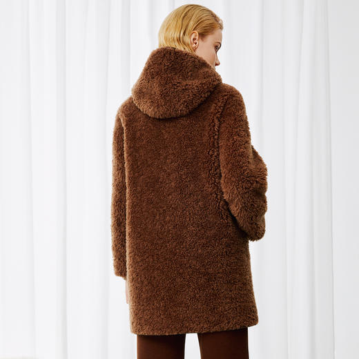 EITIE爱特爱保暖气质高级连帽皮草外套冬季新款8093705 商品图4