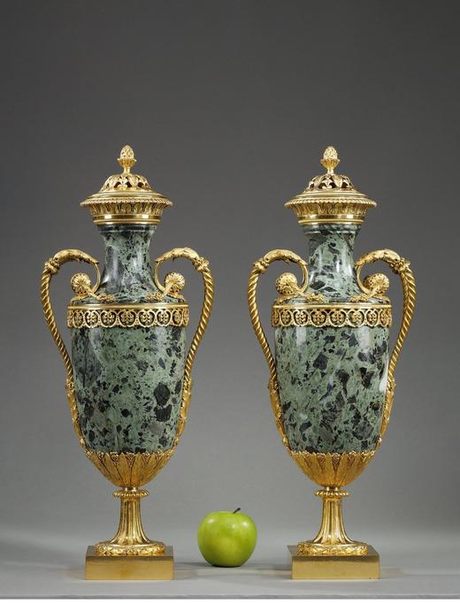 独角鹿西洋古董 1880-1890年代英国出品黄水晶火漆印章装饰菱格纹黄金精雕笔杆 商品图1