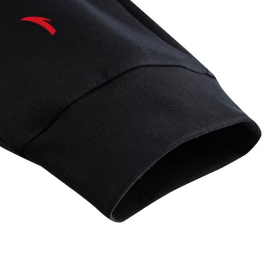 安踏运动长裤男士秋季新款跑步训练黑色束脚裤弹力卫裤152537309N 商品图4