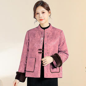 QYM CS25D115 -Y时尚外套厚款加厚保暖国风复古外套