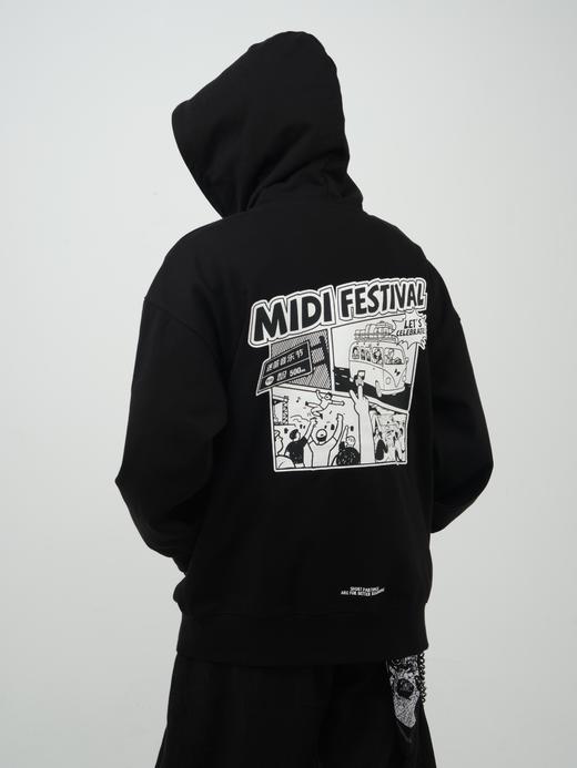 迷笛节日主题拉链卫衣 商品图5