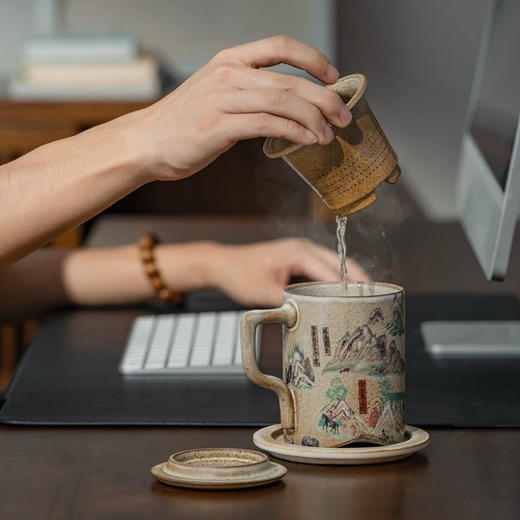 万仟堂陶瓷办公杯敦煌系列 商品图1