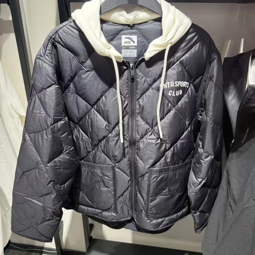 安踏轻薄短款羽绒服女士冬季新款保暖休闲棉服外套上衣162548905 商品图0