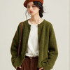 苔藓绿羊毛开衫｜复古百搭，高级显白【3-5天发货】 商品缩略图1