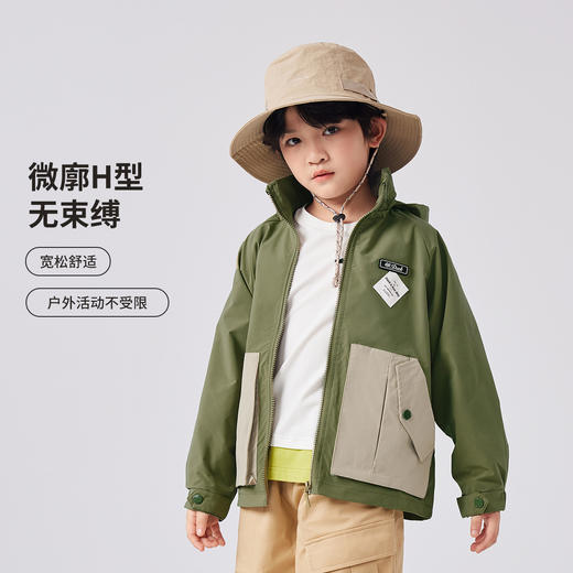 【清仓捡漏】【120-165】儿童春秋款大口袋梭织外套可可鸭 商品图5