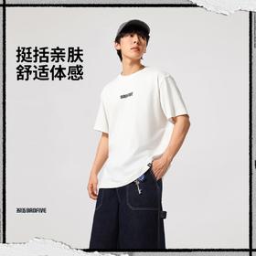 李宁T恤反伍BADFIVE男子休闲宽松短袖文化衫AHSV027