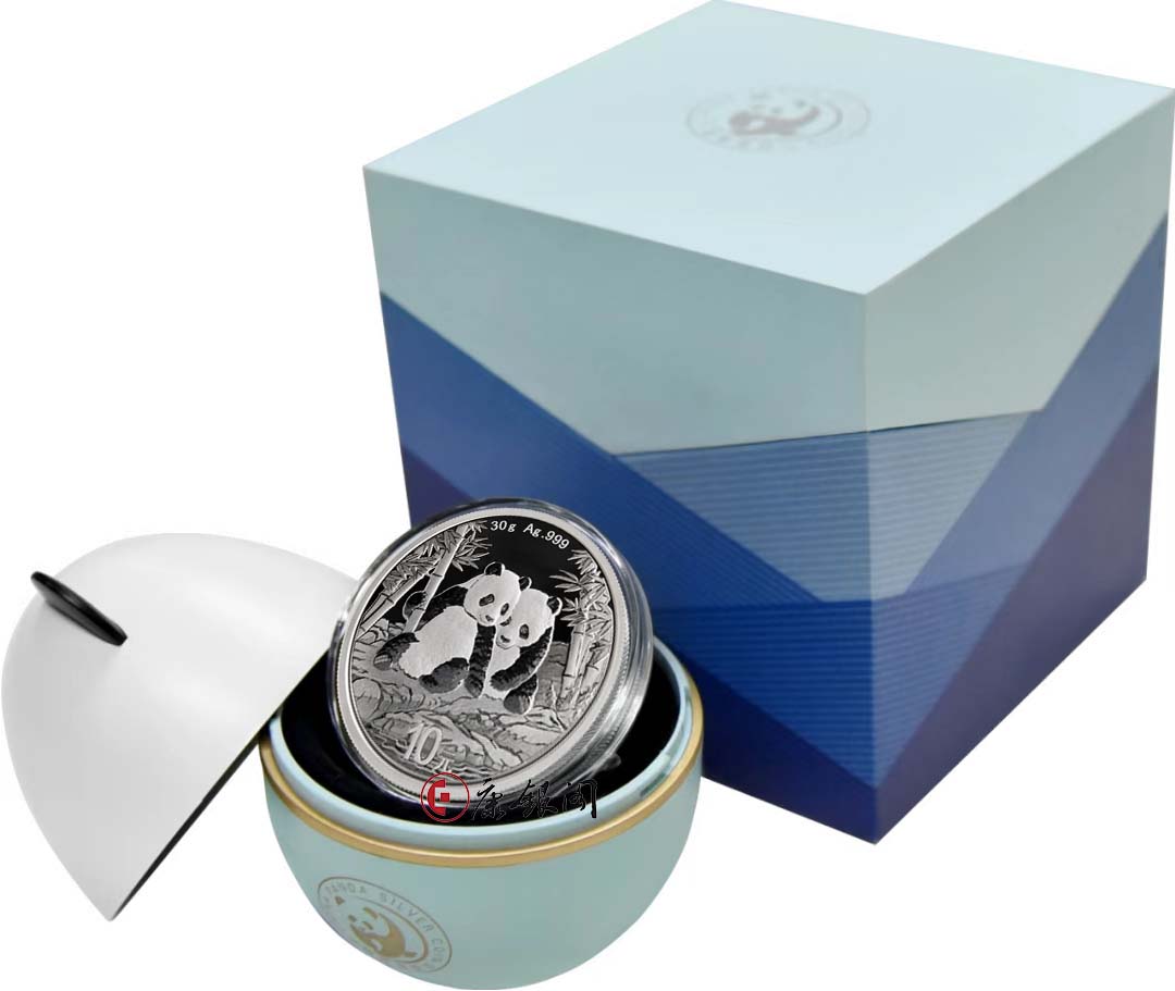 【金总原装】2026年熊猫30克银币不倒翁版