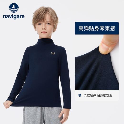【纳维凯尔】【120-165】意大利小帆船男童半高领羊绒保暖打底衫 商品图8