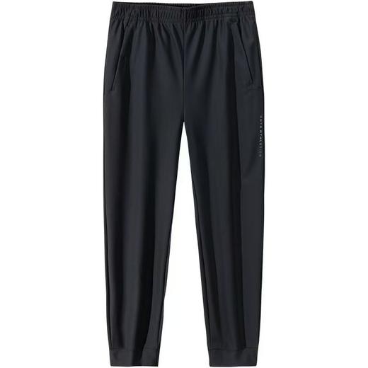 安踏收口运动加绒长裤男冬季高弹健身跑步针织运动裤子152447323N 商品图0