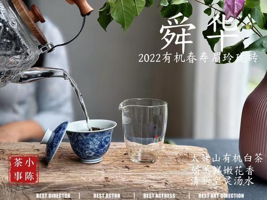 [买5送1]2022有机白茶玲珑砖《舜华》，降雪之后的“白牡丹”，花香、果香丰腴，层次丰富，汤水稠滑 商品图7