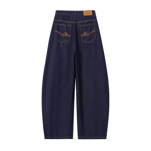 ONIARAI/鬼洗25秋冬新品女生高腰结构线条弯刀牛仔长裤 25B4448 商品图4
