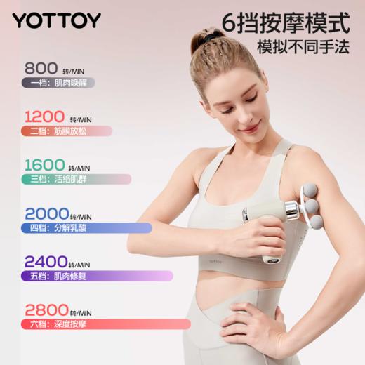 YOTTOY筋膜枪女生mini多功能改装头肌肉按摩器健身迷你颈膜按摩枪 商品图4