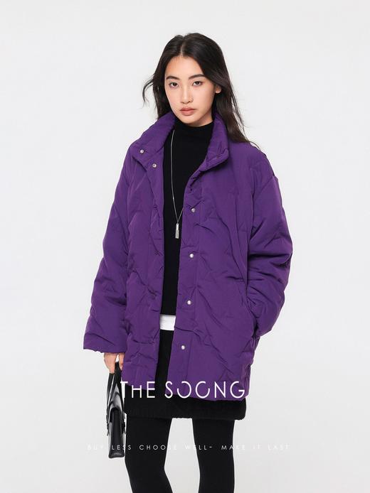 THESOONG"立体廓形"轻暖三合一珩绣防泼水廓形棉服外套HLWT7550 商品图4