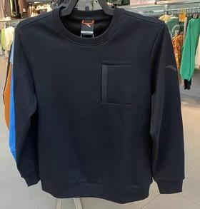 2023冬季新款安踏男士圆领套头衫卫衣密暖绒运动上衣152346702