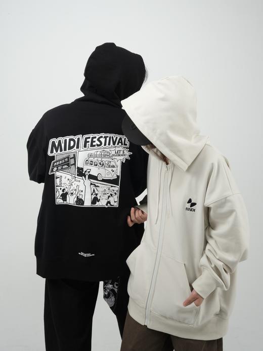 迷笛节日主题拉链卫衣 商品图1