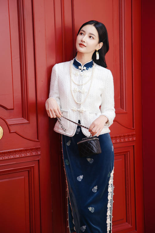 逸红颜明月「茉光」小香风外套｜新年里的优雅诗章，法式与东方的双生年味 商品图11