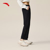 安踏卫裤女士冬季新款黑色针织运动裤简约百搭休闲长裤162537322N 商品缩略图0