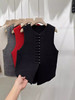 秋冬款【针织马甲】高级时尚洋气极简风 新中式无袖盘扣上衣  商品缩略图3