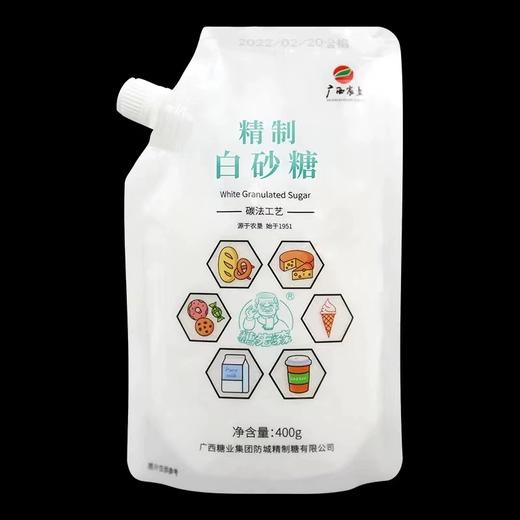 广西糖业糖先森精制级别白砂糖400g*袋 GBT317碳法工艺纯甘蔗干爽带螺旋口 商品图0
