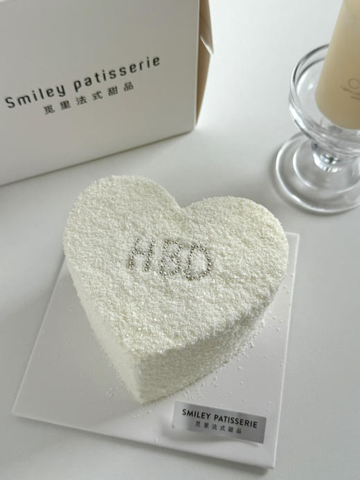 简约奶油蛋糕 | 鲜果原味奶油 - 椰蓉爱心 商品图0