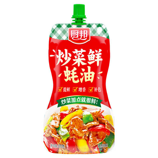厨邦炒菜鲜蚝油（挤挤装）320g 商品图0