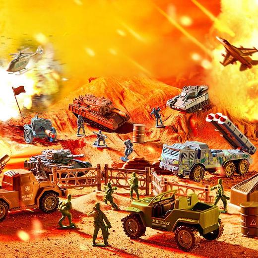 mideer弥鹿儿童小小指挥官军事沙盘战略基地礼盒生日礼物益智玩具 商品图0