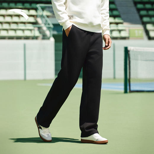 安踏潮流美式休闲长裤男2025冬季新款加绒宽松阔腿裤子152548302N 商品图0
