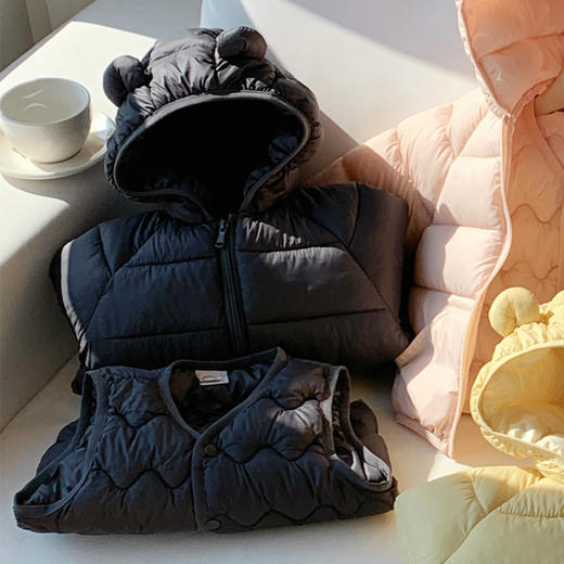 59.9元/2件‼️【泡芙奶油羽绒棉服➕儿童羽绒棉马甲套装】 商品图6