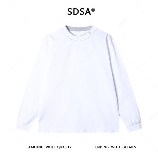 87805SDSA秋冬新款痞帅男装简约拼接撞色假两件长袖T恤休闲百搭上衣 商品图1