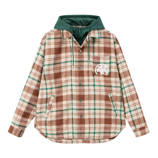 ONIARAI/鬼洗秋冬新棒系列狐狸面具假两件衬衫式外套男女 N340225 商品图3