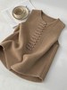 秋冬款【针织马甲】高级时尚洋气极简风 新中式无袖盘扣上衣  商品缩略图0