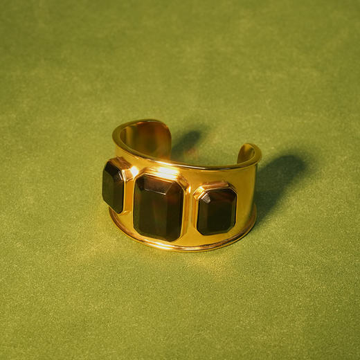 北京仓｜Goossens Paris-MANCHETTE 3 CRN- 黑玛瑙 手镯［法国设计师］ 商品图0