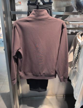 安踏卫衣男2025冬季新款透气立领户外半拉链长袖针织衫152547719N 商品图2